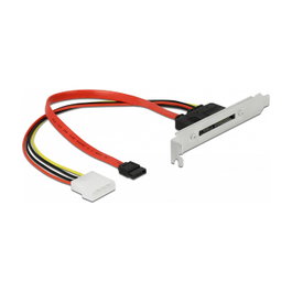 DeLOCK Soporte de ranura con 1 x SATA de 22 pines macho externo