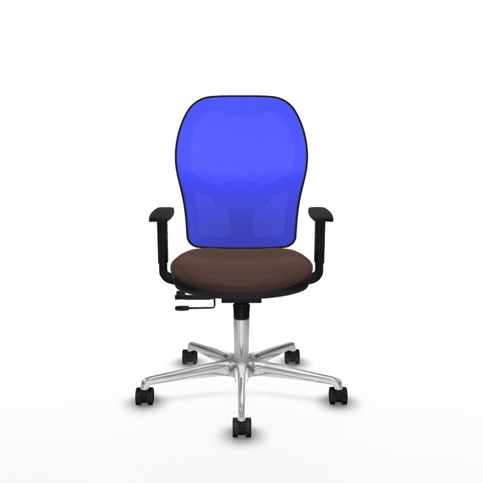 PIQUERAS Y CRESPO Silla de oficina Jorquera Marrón oscuro y Azul PIQUERAS Y CRESPO Silla de oficina Jorquera Marrón oscuro y Azul
