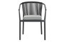 DKD Home Decor Silla Terraza Y Jardin 61 x 76 x 56 cm (2 Unidades) Aluminio Poliester