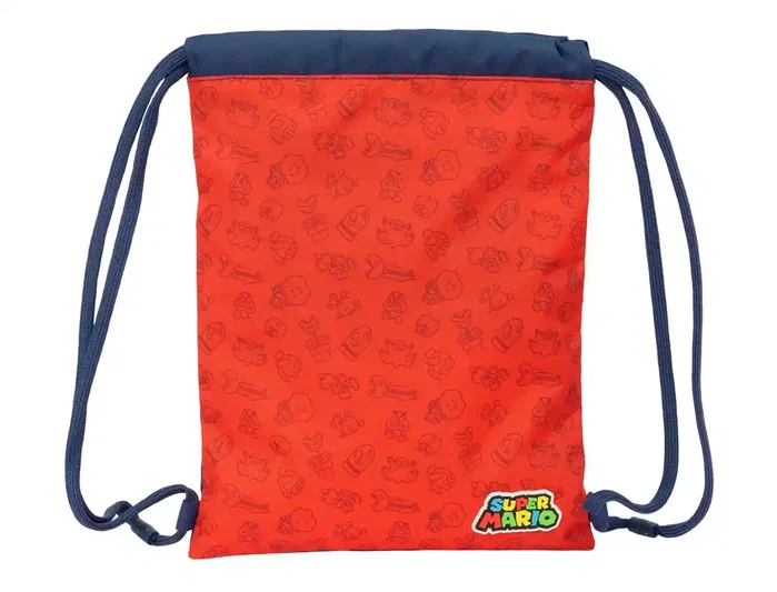 Safta Saco Plano Junior Super Mario Trick 34x26x1 cm