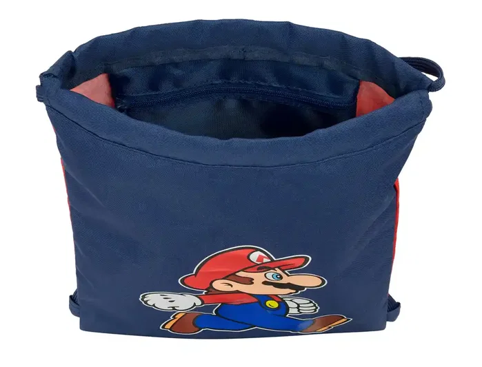 Safta Saco Plano Junior Super Mario Trick 34x26x1 cm