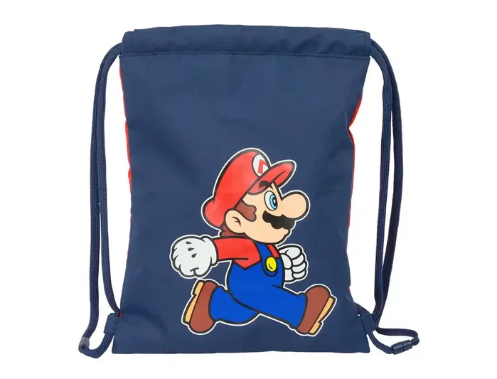 Safta Saco Plano Junior Super Mario Trick 34x26x1 cm