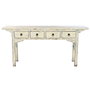 DKD Home Decor Consola de Olmo Macizo Antik China con 4 Cajones Bicolor