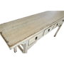 DKD Home Decor Consola de Olmo Macizo Antik China con 4 Cajones Bicolor