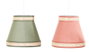 DKD Home Decor Lámpara de Techo de Ratán y Poliéster Surtida (Pack de 2)
