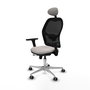 PIQUERAS Y CRESPO Silla de oficina Jorquera con Mecanismo Sincro/Traslack, Blanco y Negro