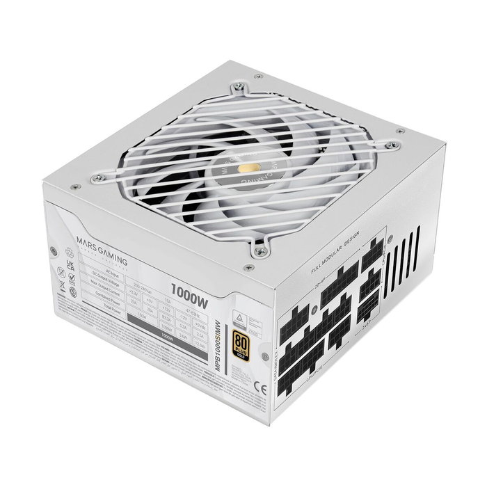Mars Gaming MPB1000SIMW 1000W 80+ Gold Blanco