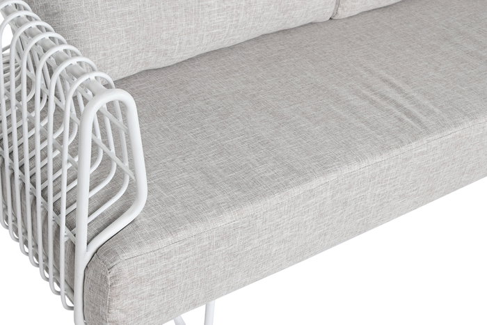 DKD Home Decor Sofá Urban Blanco Beige 66 x 66 x 180 cm DKD Home Decor Sofá Urban Blanco Beige 66 x 66 x 180 cm