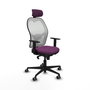 PIQUERAS Y CRESPO Silla de oficina Jorquera Morada y Blanca
