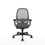 PIQUERAS Y CRESPO Silla de oficina Cilanco con mecanismo Sincro, Gris