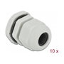 DeLOCK Prensacables PG13,5 Gris (10 unidades)
