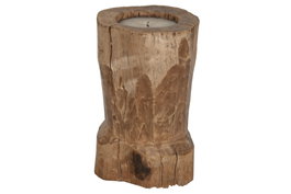 DKD Home Decor Indonesia 1c24 Vela Natural 30 x 40 x 30 cm de Teca Reciclada