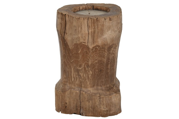 DKD Home Decor Indonesia 1c24 Vela Natural 30 x 40 x 30 cm de Teca Reciclada