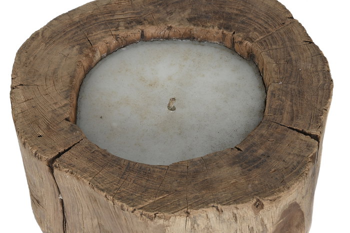 DKD Home Decor Indonesia 1c24 Vela Natural 30 x 40 x 30 cm de Teca Reciclada