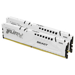 Kingston FURY Beast 32GB (2x16GB) DDR5 5600MT/s CL36 DIMM Kit de Memoria RAM Blanca EXPO para AMD