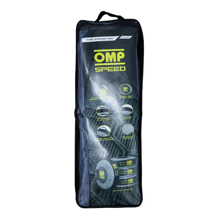 OMP Speed Juego de 4 Fundas Universales para Neumáticos con Bolsillo y Protección OMP Speed Juego de 4 Fundas Universales para Neumáticos con Bolsillo y Protección