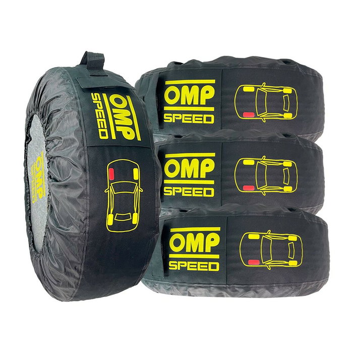 OMP Speed Juego de 4 Fundas Universales para Neumáticos con Bolsillo y Protección OMP Speed Juego de 4 Fundas Universales para Neumáticos con Bolsillo y Protección