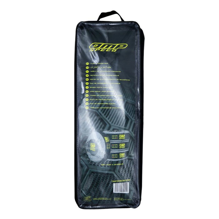OMP Speed Juego de 4 Fundas Universales para Neumáticos con Bolsillo y Protección OMP Speed Juego de 4 Fundas Universales para Neumáticos con Bolsillo y Protección