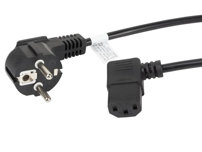 Lanberg CA-C13C-12CC-0030-BK Cable de Transmisión Negro 3 m CEE7/7 IEC 320