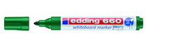 EDDING 660 Marcador Pizarra Cónico Verde (Set de 10)