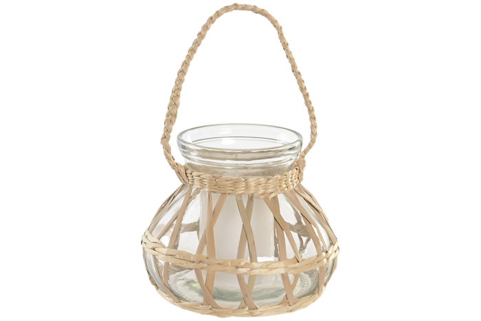DKD Home Decor Portavela Boho Natural 18 x 15 x 18 cm (12 Unidades) DKD Home Decor Portavela Boho Natural 18 x 15 x 18 cm (12 Unidades)