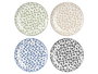 Vessia Plato Hondo Cerámica Surtidos Colores 20x4x20 cm (Set de 24)