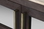 DKD Home Decor Mueble TV Moderno Tradicional Travertine 180 x 55 x 40 cm Mango y Marmol