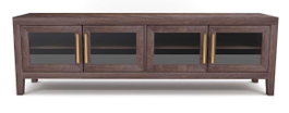 DKD Home Decor Mueble TV Moderno Tradicional Travertine 180 x 55 x 40 cm Mango y Marmol