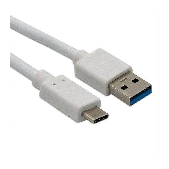Helos Cable USB-A a USB-C 3.2 Gen 2, 1 m, Blanco Helos Cable USB-A a USB-C 3.2 Gen 2, 1 m, Blanco