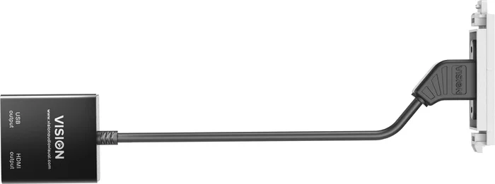 Vision TC3 USB-C toma de corriente Blanco - USB 3.2 Gen 1 (USB 3.1) con cable de 0.2m en policarbonato (PC)