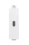 Vision TC3 USB-C toma de corriente Blanco - USB 3.2 Gen 1 (USB 3.1) con cable de 0.2m en policarbonato (PC)
