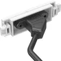 Vision TC3 USB-C toma de corriente Blanco - USB 3.2 Gen 1 (USB 3.1) con cable de 0.2m en policarbonato (PC)