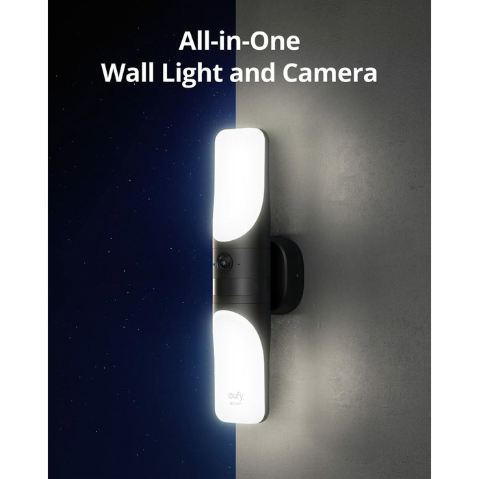 EUFY Wired Wall Light CAM S100 Cámara de Seguridad Exterior 2K
