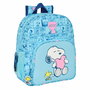 Mochila Escolar Snoopy Love Azul 32 x 38 x 12 cm