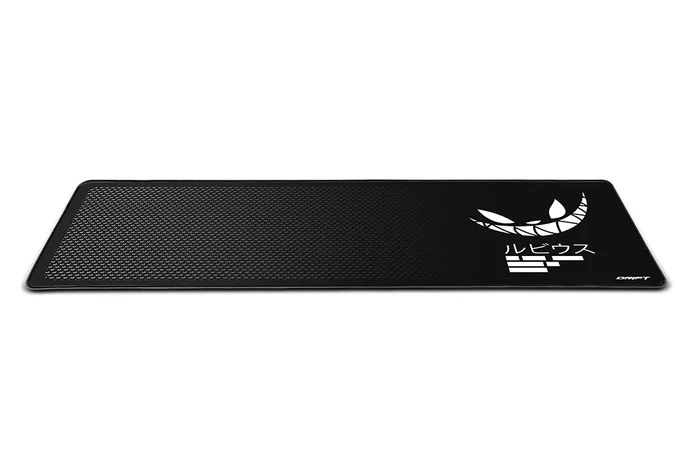 Drift MADKAT XL Alfombrilla de Ratón Gaming RGB - Diseño Rubius, Negro y Blanco, 900 x 350 mm, 3 mm Grosor, Tela Tratada Térmicamente, Base Antideslizante