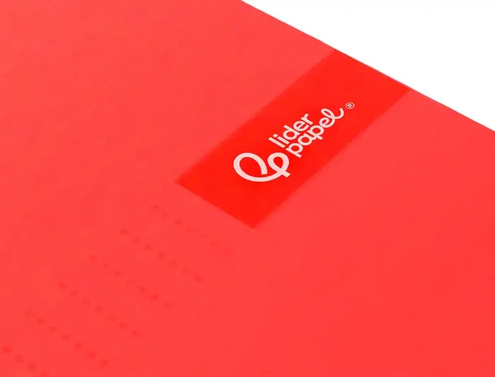 Liderpapel Cuaderno Espiral A4 Micro Crafty 120 Hojas Cuadro 5mm Rojo