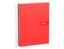 Liderpapel Cuaderno Espiral A4 Micro Crafty 120 Hojas Cuadro 5mm Rojo
