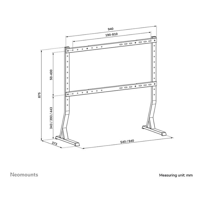 Neomounts Soporte de Mesa para TV DS45-430BL18 de 45 a 90 Pulgadas Neomounts Soporte de Mesa para TV DS45-430BL18 de 45 a 90 Pulgadas