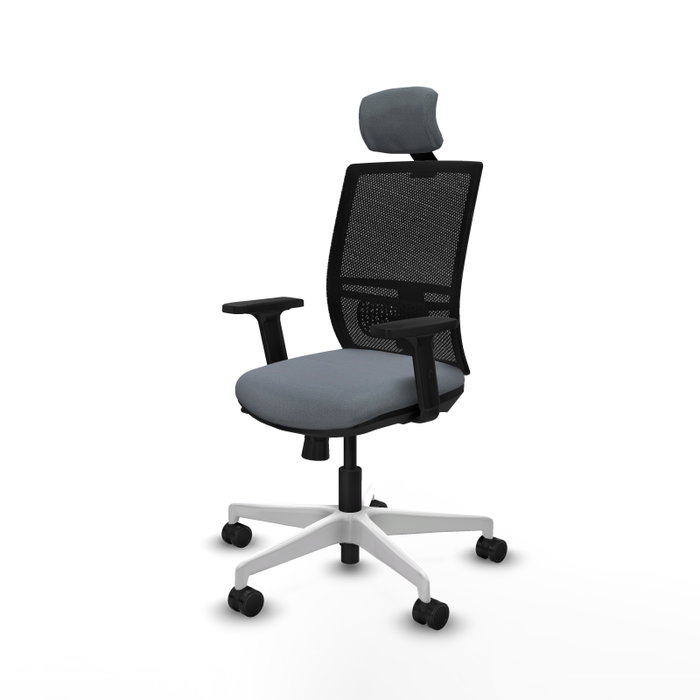 PIQUERAS Y CRESPO Silla de oficina Yunquera con mecanismo Sincro/Traslack, Gris y Negro PIQUERAS Y CRESPO Silla de oficina Yunquera con mecanismo Sincro/Traslack, Gris y Negro