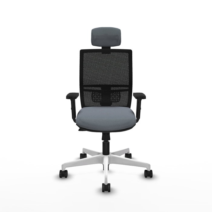PIQUERAS Y CRESPO Silla de oficina Yunquera con mecanismo Sincro/Traslack, Gris y Negro PIQUERAS Y CRESPO Silla de oficina Yunquera con mecanismo Sincro/Traslack, Gris y Negro