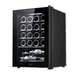 Cecotec Bolero GrandSommelier 2050 Black Compressor - Vinoteca de 20 Botellas, Negro