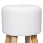 Home Deco Factory Taburete Bar Blanco Freya
