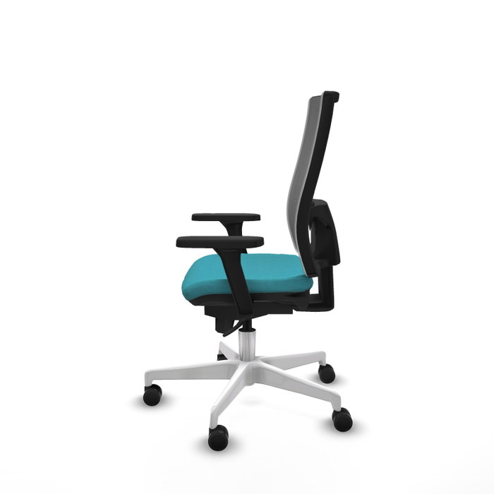 PIQUERAS Y CRESPO Silla de oficina Horna con mecanismo Sincro, Turquesa y Gris PIQUERAS Y CRESPO Silla de oficina Horna con mecanismo Sincro, Turquesa y Gris