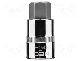 NEO TOOLS Vaso Allen-bit HEX 19mm 1/2 pulg. Largo 55mm