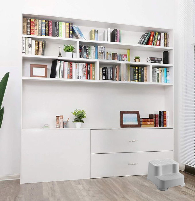 Inde Step Multiusos 2 Peldaños Confortime, Escalón Auxiliar 31.5 cm Ancho x 20.3 cm Alto x 35.1 cm Largo (10 Unidades)