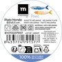 Inde Plato Hondo Melamina Brillo Peixe 21 cm x 5.3 cm Colección La Mediterránea (24 Unidades)