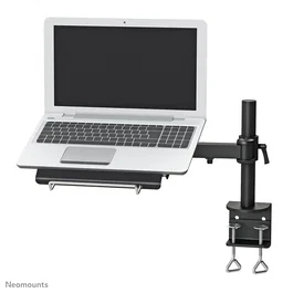 Neomounts NOTEBOOK-D100 Soporte de Mesa para Portátil, Giratorio e Inclinable, Ajustable en Altura y Profundidad, para Pantallas de 10" a 22" y Hasta 10 kg, Negro