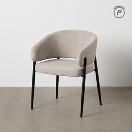 Silla Gris Tejido-Metal Contract 60 X 57 X 79 cm (Set de 2)