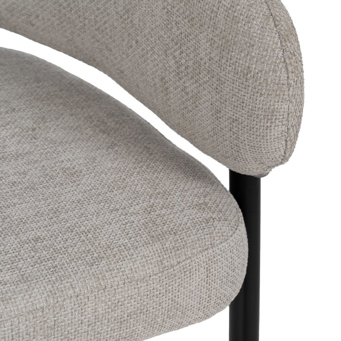 Silla Gris Tejido-Metal Contract 60 X 57 X 79 cm (Set de 2) Silla Gris Tejido-Metal Contract 60 X 57 X 79 cm (Set de 2)