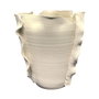 DKD Home Decor Jarrón de Cerámica Orgánico Artesanal Blanco